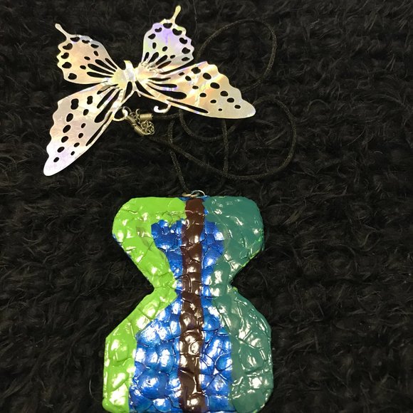 Reversible Unique Vintage Rare One of a Kind Handmade Necklace - Picture 6 of 16